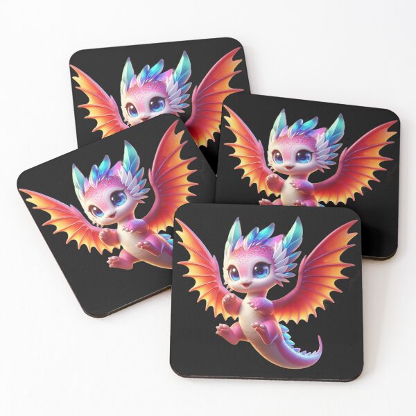 Item preview, Cute Pink Chibi Dragon designed and sold by CHIBI_POPZ.