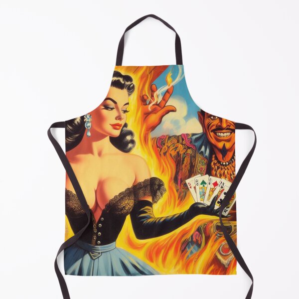 Item preview, Retro Devilish Woman designed and sold by PulpVintage.