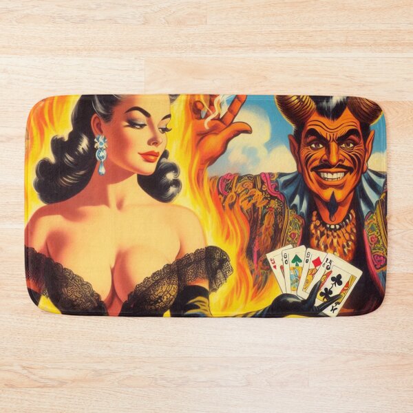 Item preview, Retro Devilish Woman designed and sold by PulpVintage.