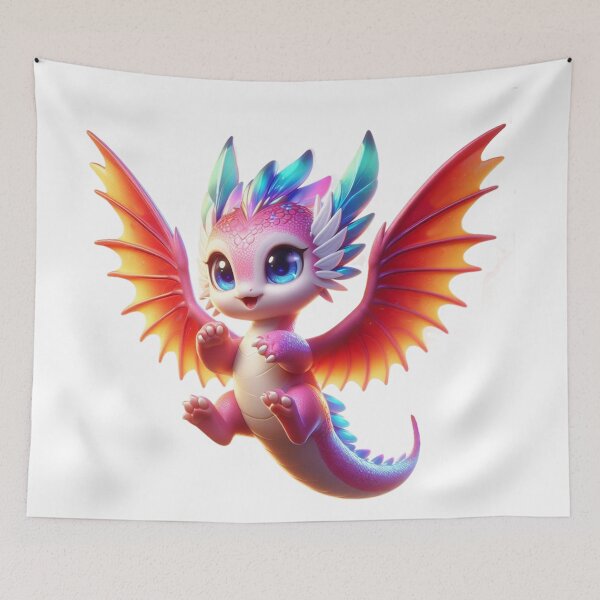 Item preview, Cute Pink Chibi Dragon designed and sold by CHIBI_POPZ.