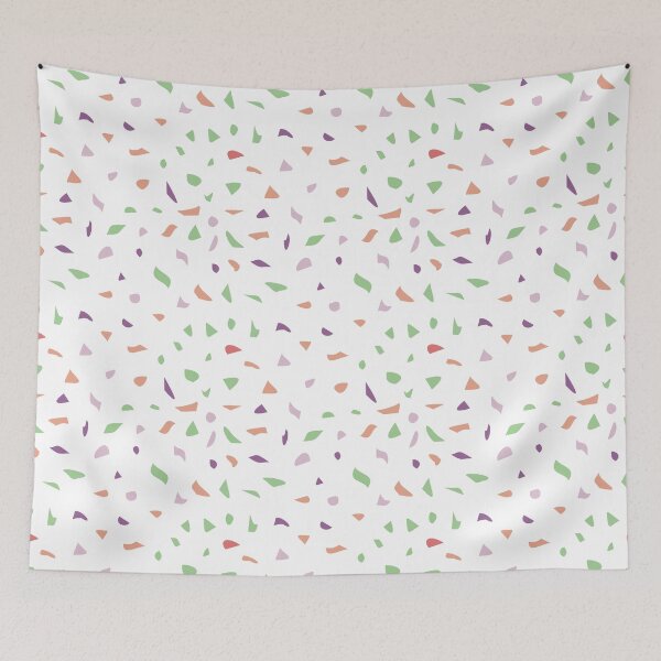 Item preview, Mint Orange Lavender Purple Easter Terrazzo Tile Spring Rainbow Stone Pattern  designed and sold by Sarcastic Narwhal.