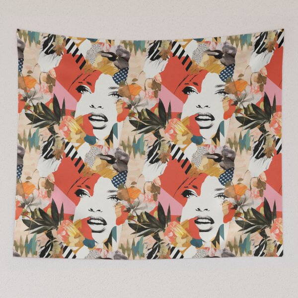 Item preview, Abstract Collage Faces designed and sold by Digital-Lys.