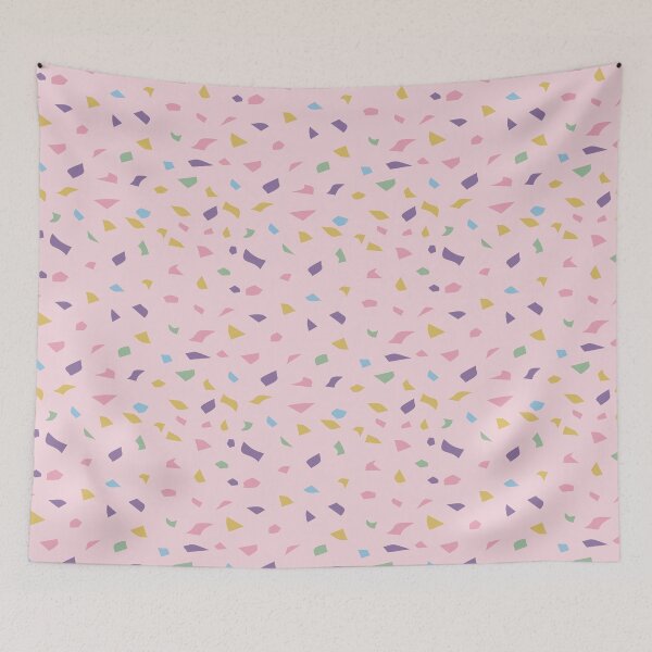 Item preview, Pink Fuchsia Green Blue Yellow Easter Terrazzo Tile Spring Rainbow Stone Pattern  designed and sold by Sarcastic Narwhal.
