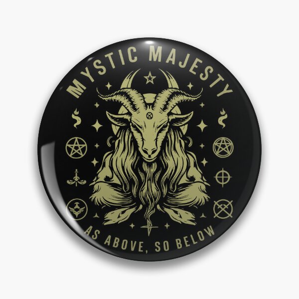 Artikelvorschau, Baphomet x Baphomet entworfen und verkauft von The Knick Knack Nook.