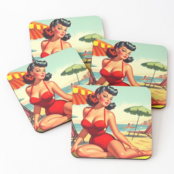 Item preview, Retro Curvy Pin-up designed and sold by PulpVintage.