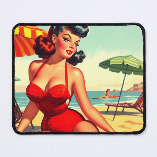 Item preview, Retro Curvy Pin-up designed and sold by PulpVintage.