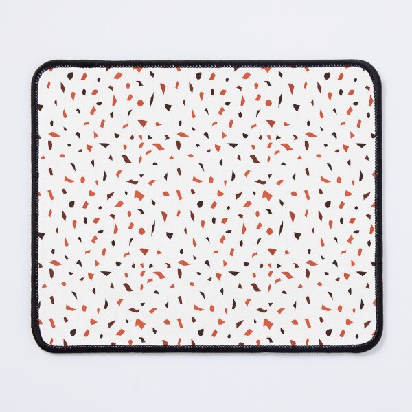 Item preview, White Orange Brown Tan Cream Nature Earthtones Easter Terrazzo Tile Spring Rainbow Stone Pattern  designed and sold by Sarcastic Narwhal.