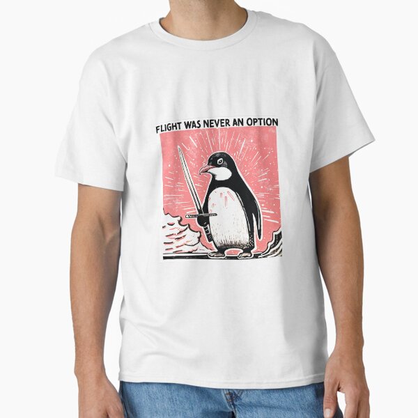 Aperçu de l'œuvre Pingouin avec une épée, le vol n'a jamais été une option créée et vendue par IntensePenguin.