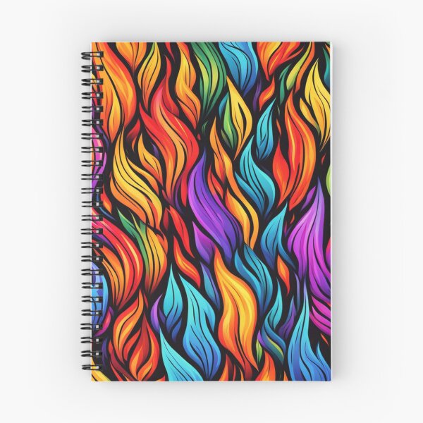 Item preview, Abstract Colorful Flames Pattern designed and sold by calibrit.
