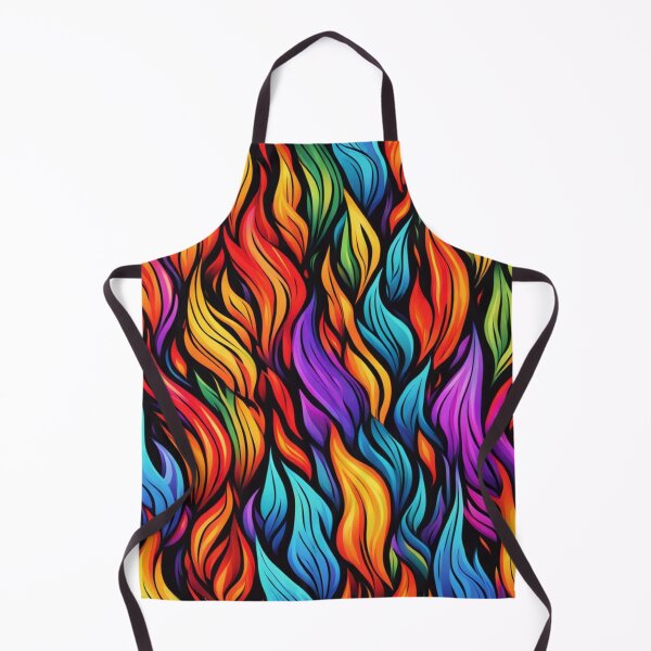 Item preview, Abstract Colorful Flames Pattern designed and sold by calibrit.