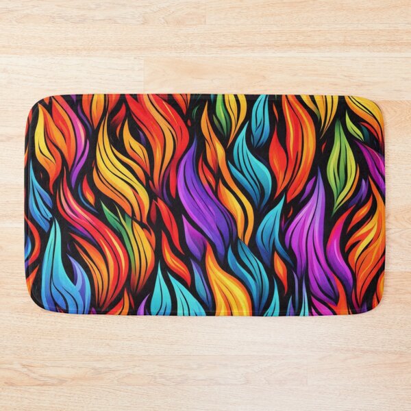 Item preview, Abstract Colorful Flames Pattern designed and sold by calibrit.