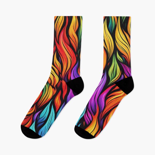 Item preview, Abstract Colorful Flames Pattern designed and sold by calibrit.
