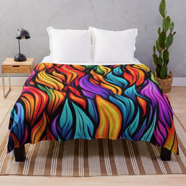 Item preview, Abstract Colorful Flames Pattern designed and sold by calibrit.