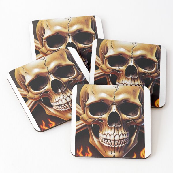 Item preview, Skull with flames designed and sold by VASH1031.