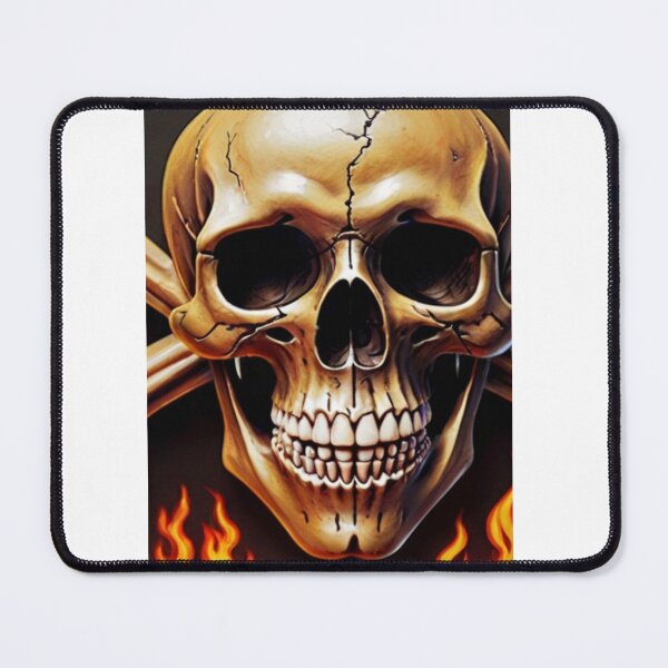 Item preview, Skull with flames designed and sold by VASH1031.