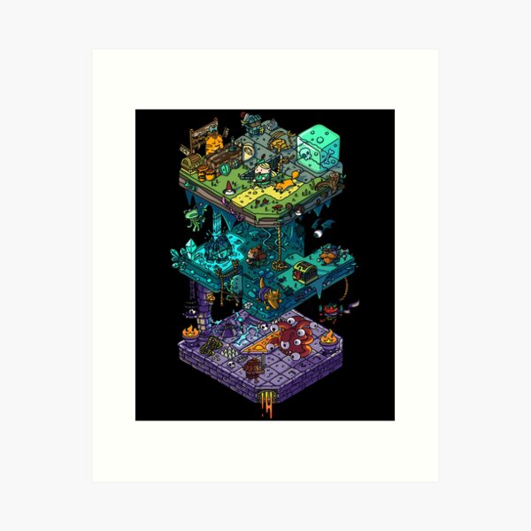 Item preview,  Dungeons And Isometric Dragons designed and sold by InesBriand.