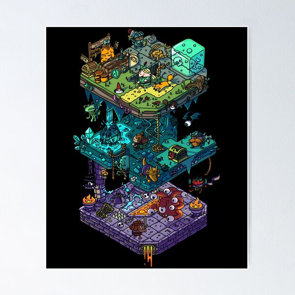 Item preview,  Dungeons And Isometric Dragons designed and sold by InesBriand.