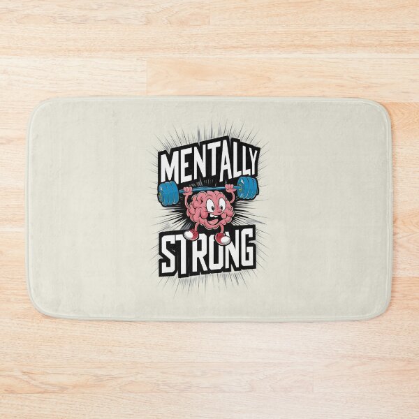 Item preview, mentally strong - mental strength, motivation, do your best, empowerment, try hard, words to live by, you can do it, you can do hard things designed and sold by AdesignTEE.
