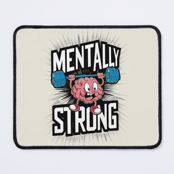 Item preview, mentally strong - mental strength, motivation, do your best, empowerment, try hard, words to live by, you can do it, you can do hard things designed and sold by AdesignTEE.