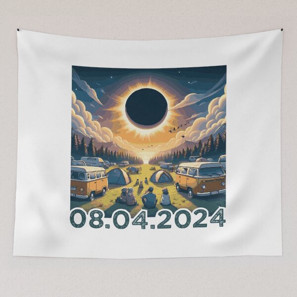 Item preview, Total Solar Eclipse Camping, Eclipse Souvenir designed and sold by ArtByKatti.