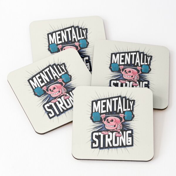 Item preview, mentally strong Skelton work out - mental strength, weight lifting, positive, strength, humour, strength training designed and sold by AdesignTEE.