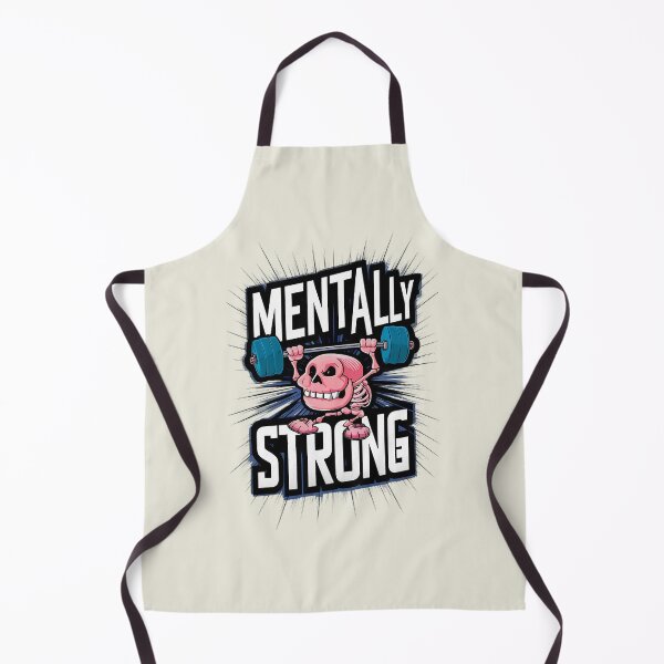 Item preview, mentally strong Skelton work out - mental strength, weight lifting, positive, strength, humour, strength training designed and sold by AdesignTEE.