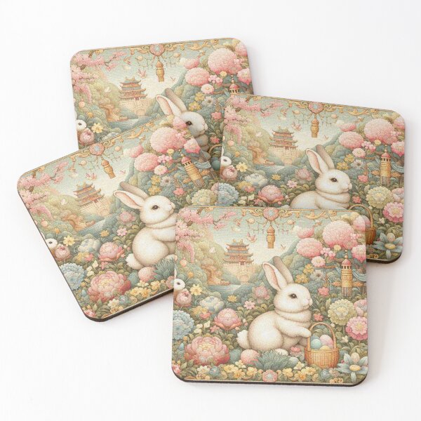 Item preview, Kawaii Bunnies in Fantasy Garden designed and sold by Illuministique.