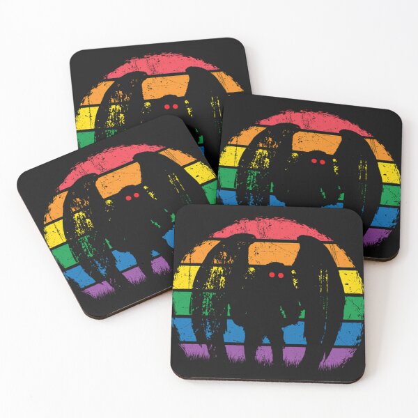 Item preview, Mothman Retro Vintage Rainbow Cryptid  designed and sold by Pierreanglois.