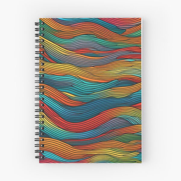 Item preview, Abstract Colorful Waves Pattern designed and sold by calibrit.