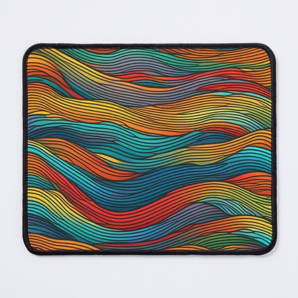 Item preview, Abstract Colorful Waves Pattern designed and sold by calibrit.