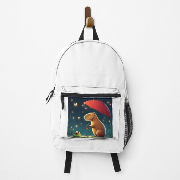 Item preview, Capybara & Frog Encounters in the Rain3 designed and sold by Capybara Art Lover.
