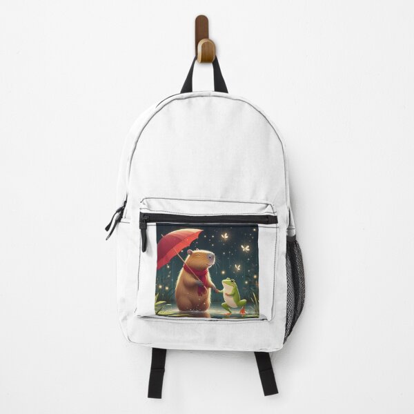 Item preview, Capybara & Frog Encounters in the Rain6 designed and sold by Capybara Art Lover.