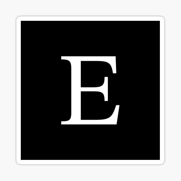 Artikel-Vorschau von Schwarzes grundlegendes Monogramm E, designt und verkauft von rewstudio.