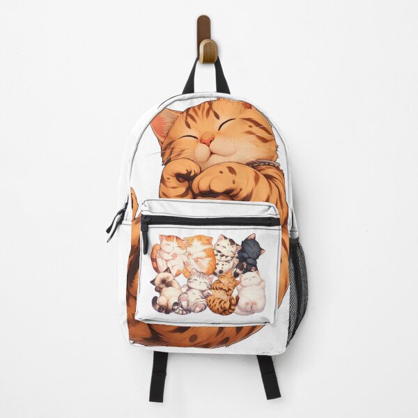 Item preview, cute cat sleeping on its back designed and sold by HandsomeCat.