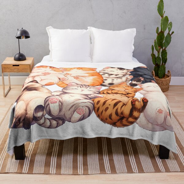 Item preview, cute cat sleeping on its back designed and sold by HandsomeCat.