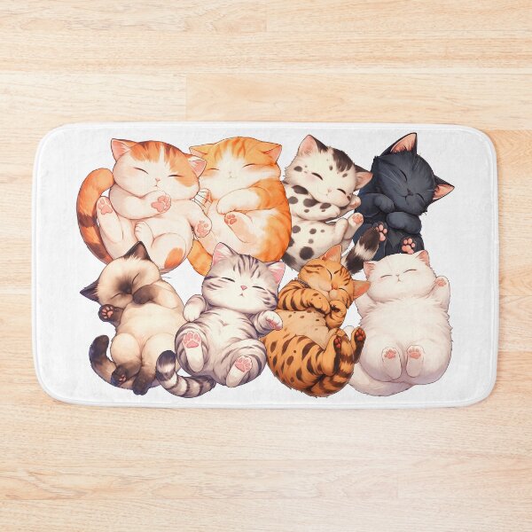 Item preview, cute cat sleeping on its back designed and sold by HandsomeCat.