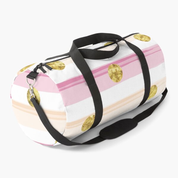 Item preview, Gold Glitter Pink Salmon Stripe Spring Easter Pattern designed and sold by Sarcastic Narwhal.