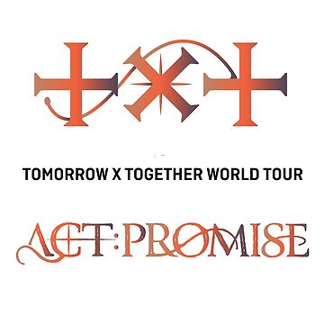 TOMORROWXTOGETHER キーリング ステッカー Actpromise TXT Logo Tomorrow X Together Act Promise World Tour