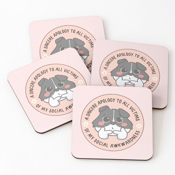 Item preview, A sincere apology to all victims of my social awkwardness designed and sold by Neadoodles.