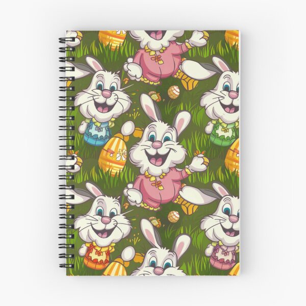 Item preview, Easter Bunnies in a Seamless Pattern Design designed and sold by Vicky021.