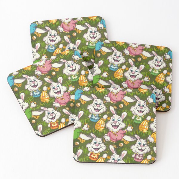 Item preview, Easter Bunnies in a Seamless Pattern Design designed and sold by Vicky021.