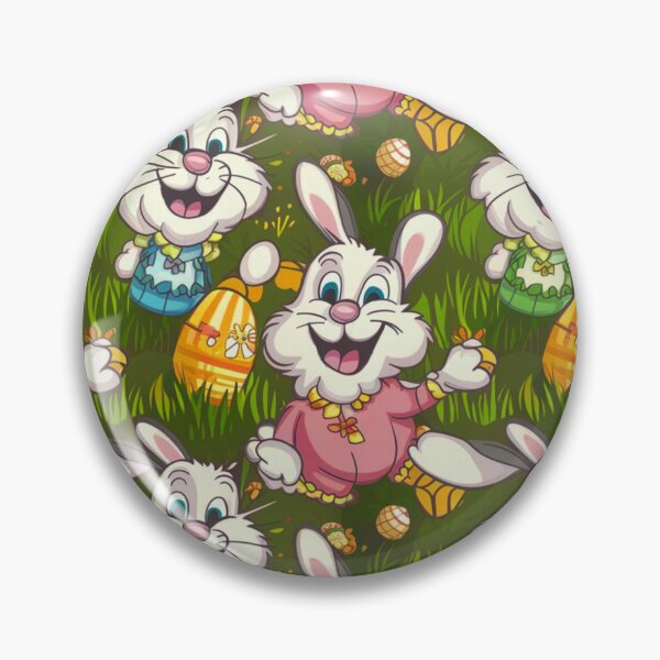 Item preview, Easter Bunnies in a Seamless Pattern Design designed and sold by Vicky021.