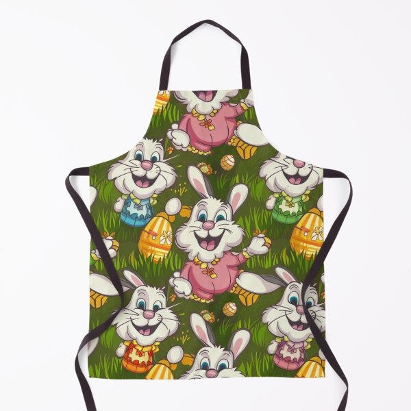 Item preview, Easter Bunnies in a Seamless Pattern Design designed and sold by Vicky021.