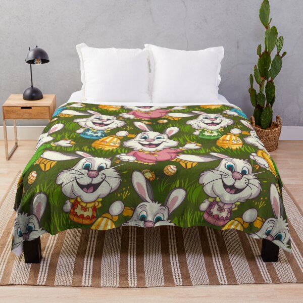 Item preview, Easter Bunnies in a Seamless Pattern Design designed and sold by Vicky021.