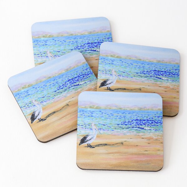 Item preview, Pelican Standing on a Deserted Beach designed and sold by Judi Parkinson.