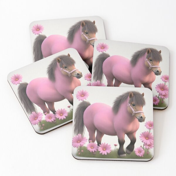 Item preview, Pink Fat Shetland Pony - Floral designed and sold by Ann-Marle.