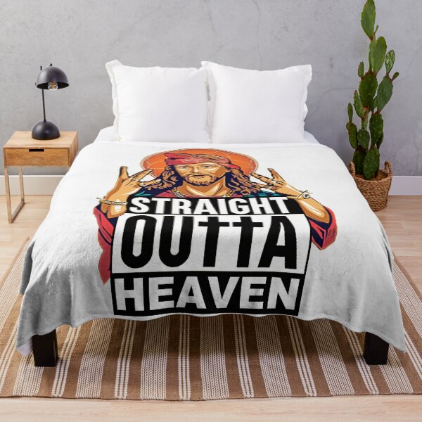 Item preview, Straight Outta Heaven; Hip Hop Style; designed and sold by StickerApe.
