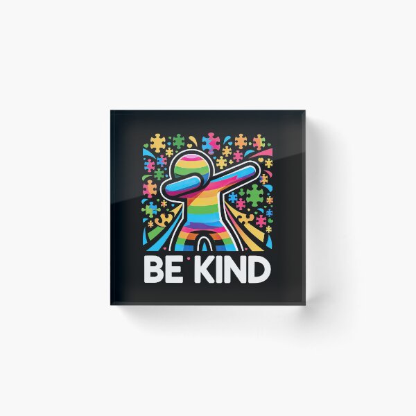 Item preview, Autism Dab Pose Be Kind Autism Awareness Puzzle Tee. designed and sold by MAPDDesigns.