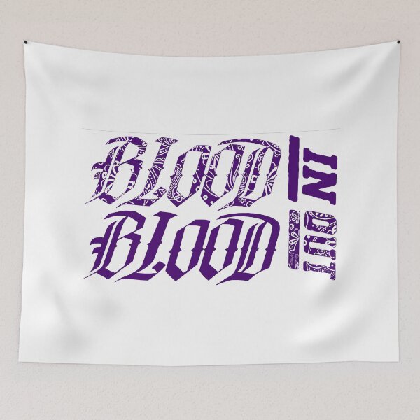 Item preview, Blood In Blood Out; Street Motto; Colour Purple; designed and sold by StickerApe.