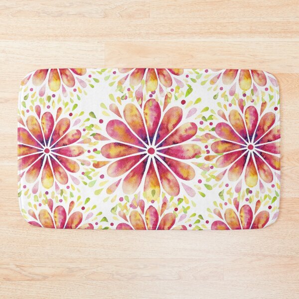 Item preview, Pink seamless flowers art designed and sold by NingningS.